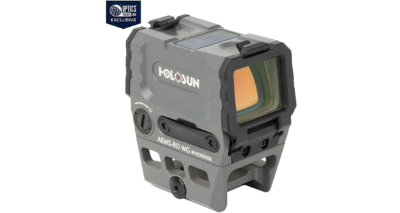 Image of Holosun OPMOD AEMS Reflex Red Dot Sight, Red 2 MOA Dot and 65MOA Circle, Wolf Gray