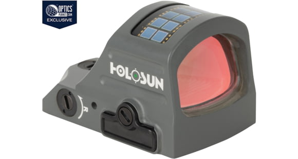 Image of Holosun OPMOD HS507C-GR-X2 Reflex Red Dot Sight, Green 2 MOA Dot and 32 MOA Circle, Wolf Gray