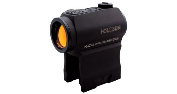 Image of Holosun 403GL 1x 2 MOA Aluminum Micro Red Dot Sight, Black, HS403GL
