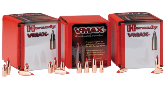 Image of Hornady V-Max Rifle Bullets, 22 Caliber, .224, 50 Grain