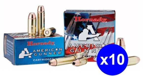 Image of Hornady American Gunner 9 mm Luger 115 grain eXtreme Terminal Performance Brass Cased Centerfire Pistol Ammo