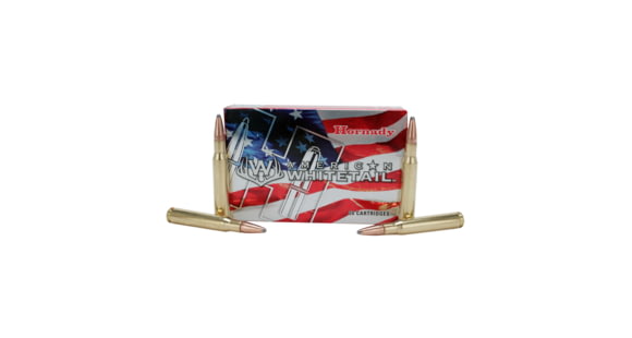 Image of Hornady American Whitetail .30-06 Springfield 150 grain InterLock SP Brass Cased Centerfire Rifle Ammo, 20 Rounds, 8108