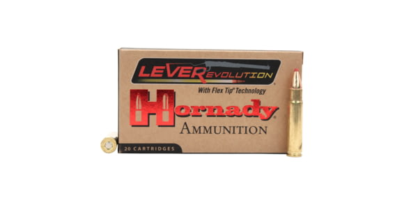 Image of Hornady LEVERevolution .35 Remington 200 grain Flex Tip eXpanding Brass Cased Centerfire Rifle Ammo, 20 Rounds, 82735