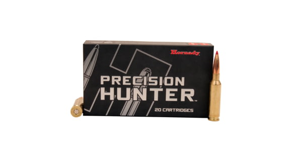 Image of Hornady Precision Hunter 6.5mm Creedmoor 143 grain Extremely Low Drag - eXpanding Brass Cased Centerfire Rifle Ammo, 20 Rounds, 81499