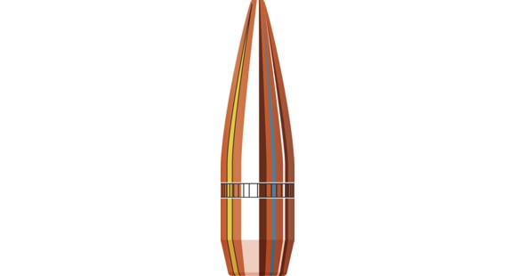 Image of Hornady Match Rifle Bullets, .30 Caliber, 155 grain, Boat Tail Hollow Point BTHP, 2000 Bullet, 3039C