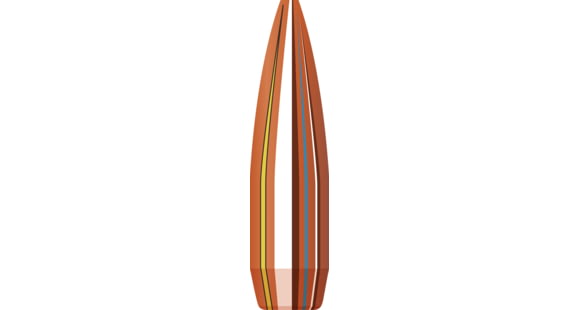 Image of Hornady Match Rifle Bullets, .30 Caliber, 168 grain, Boat Tail Hollow Point BTHP, 1800 Bullet, 30501B