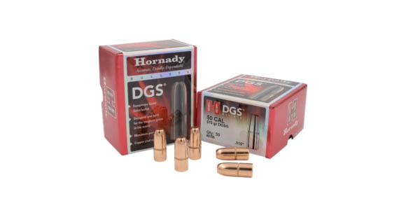 Image of Hornady DXG Bonded Rifle Bullets, .50 Caliber, 570 grain, Dangerous Game Solid, 50 Bullet, 5155 - 2 boxes