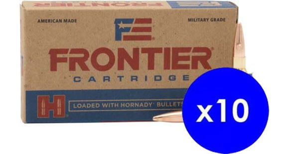 Image of Hornady Frontier 6.5mm Grendel 123 grain Full Metal Jacket Brass Cased Centerfire Rifle Ammo
