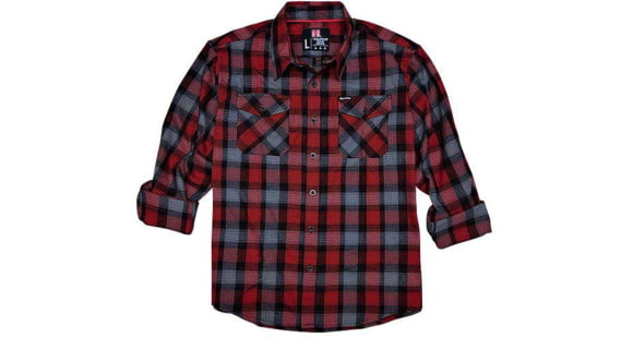 Image of Hornady Gear Flannel Shirt - Men's, 3XL, Red/Black/Gray, 32196