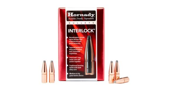 Image of Hornady Interlock Rifle Bullets, 45 Cal, .452, 245gr, 450 Bushmaster, 45204