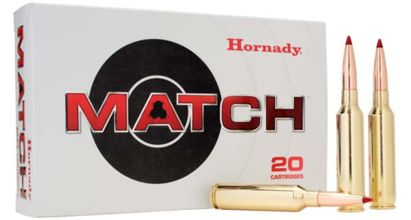 Image of Hornady Match 7MMPRC 180 Grain ELD Brass Riffle Ammo, 20 Rounds, 80711