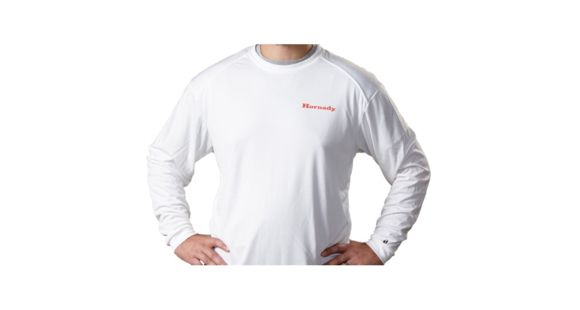 Image of Hornady Performance Long Sleeve Shirt - Men's, White, 2XL, 99760XXL