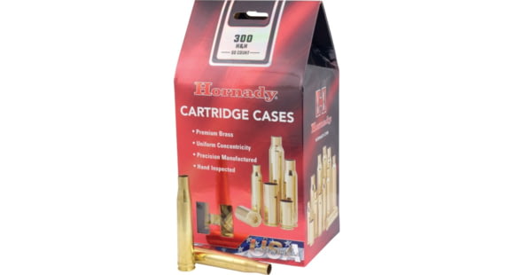 Image of Hornady Rifle Cartridge Cases, 300 H&amp;H Mag, Unprimed, 50 Piece, 86725