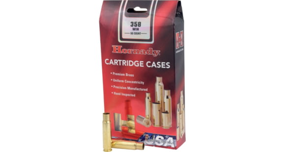 Image of Hornady Rifle Cartridge Cases, 358 Win, Unprimed, 8741