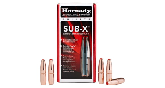 Image of Hornady Sub-X Rifle Bullet, 30 Cal, .308, 190gr, 30730