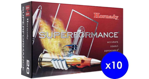 Image of Hornady Superformance .270 Winchester 130 grain Super Shock Tip Brass Cased Centerfire Rifle Ammo
