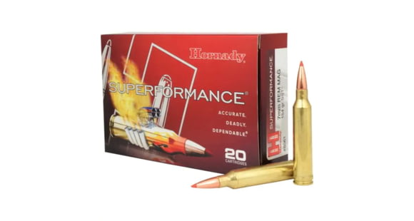 Image of Hornady Superformance 7mm Remington Magnum 154 grain Super Shock Tip Brass Cased Centerfire Rifle Ammo, 200 Round