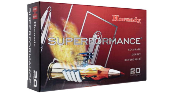 Image of Hornady Superformance .270 Winchester 130 grain Super Shock Tip Brass Cased Centerfire Rifle Ammo, 20 Rounds, 80543