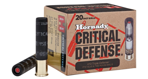 Image of Hornady Triple Defense, .410 Gauge, 2 1/2 in, Centerfire Shotgun Slugs Ammunition, 20 Rounds, 86238