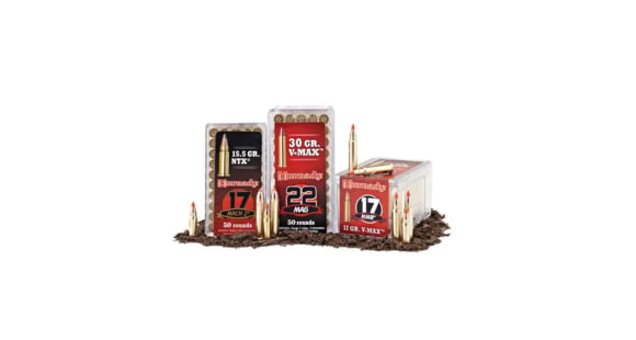 Image of Hornady Varmint Express Rimfire .17 Hornady Magnum Rimfire 15.5 grain NTX Brass Cased Rimfire Ammo, 2000 Round