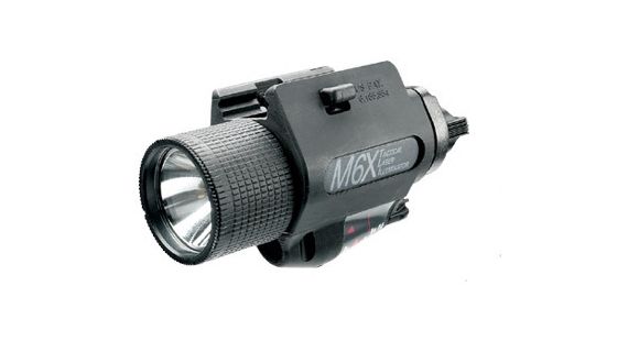 Image of EOTech M6X Weapon Mounted LED Slide-Lock Light w/ Red Laser - Pistol, Glock