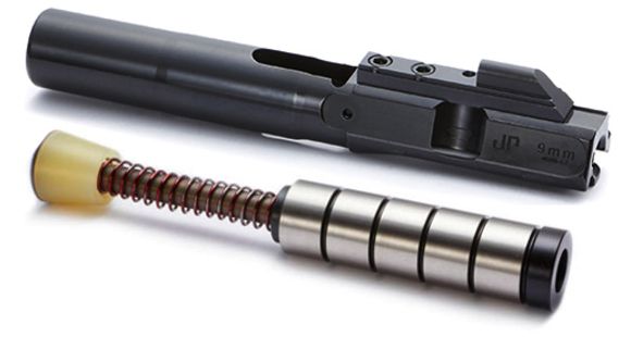 Image of JP Enterprises EnhancedBolt Bolt Carrier Group BCG, 9mm, QPQ Finish, Short Stroke SCS System JPSCS2-9SS-5 - 5 Steel Masses, Black, JPBC-9SL-5SS