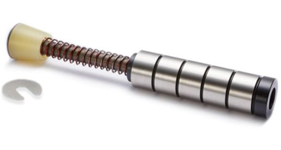 Image of JP Enterprises Gen 2 Silent Capture Spring System, 9mm, Short Stroke, 5 Steel Masses, Black/Silver, JPSCS2-9SS-5