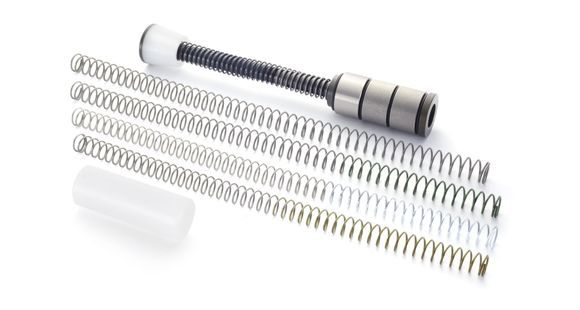 Image of DEMO, JP Enterprises Gen 2 Silent Captured Buffer Spring System, AR-15, Heavy H2 Buffer Version, Black, w/5 Weighted Springs, Silent Captured Spring, Spacer, JPSCS2-15K-H2