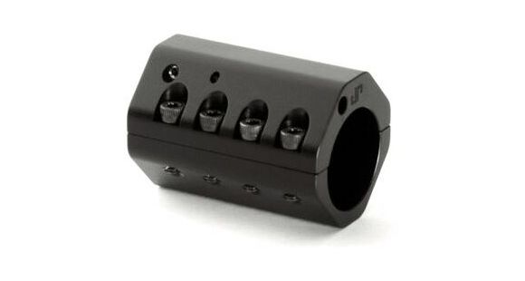 Image of JP Enterprises Adjustable Gas Block With Adjustable Locking Screw, .936 Bore, Aluminum Low Profile To Fit Under Hand Guard For AR-10 Style, Black JPGS-8H