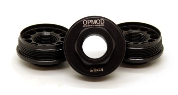 Image of Kaw Valley Precision OPMOD Direct Thread Hub Mount, 11/16x24, Black, .46 Caliber and Under, KVP-OPMOD-HUB-04