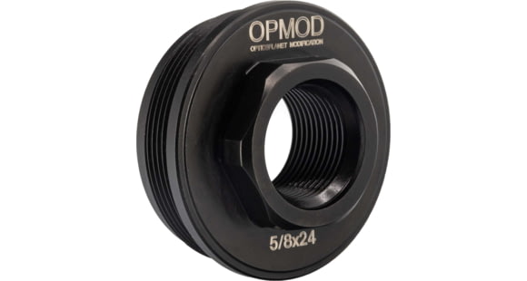 Image of Kaw Valley Precision OPMOD Direct Thread Hub Mount, 5/8x24, Black, .46 Caliber and Under, KVP-OPMOD-HUB-02