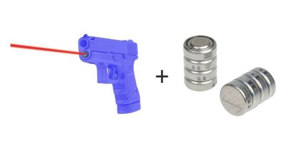 Image of LaserMax Red Laser Internal Guide Rod Laser Sight for Glock w/ LaserMax Battery Pack for Internal Sights