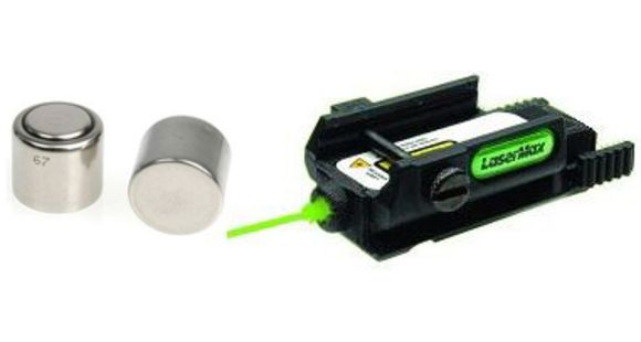 Image of LaserMax Uni-Max Picatinny Rail Mounted Lasersight, Green w/ LaserMax Lithium 1/3N Batteries - 2 pack