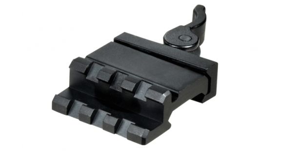 Image of Leapers UTG LE Rated Single Rail 3-Slot Angle Mount w/ QD Lever Lock MAS0340