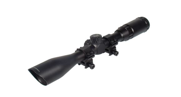 Image of Leapers 5th Gen TF2 3-12x40mm Full Size Range Estimating RGB Illuminated Rifle Scope, Black SCP-M312L1