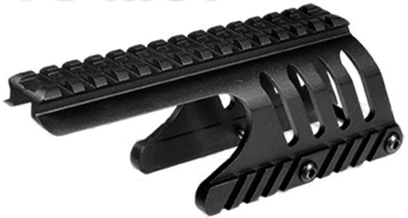 Image of Leapers UTG M87 Tactical Scope Mount for Remington 870 Shotgun, Black, MNT-RM870A