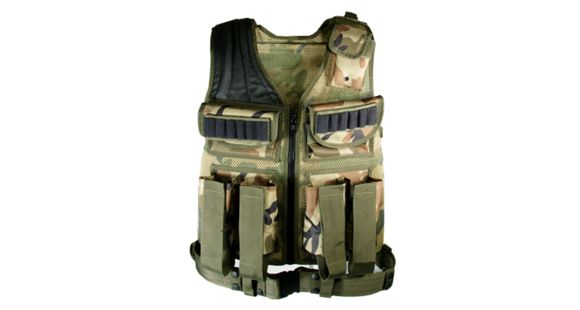 Image of Leapers UTG Sport Deluxe Multifunctional Tactical Vest, Woodland Camo