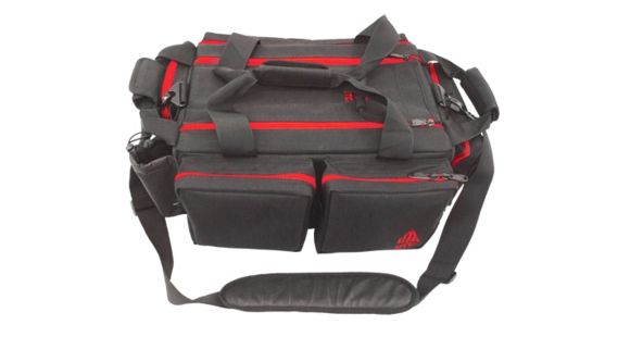 Image of Leapers UTG All-in-1 Range Bag, Black/Crimson,8x23x16in PVC-P768BC