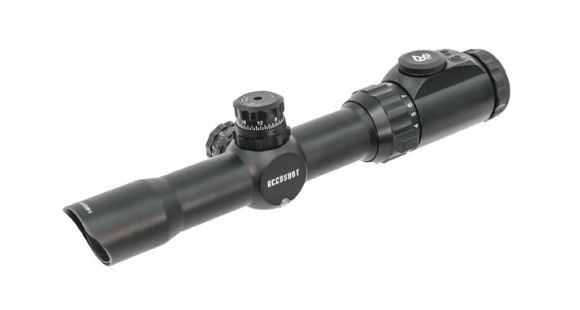 Image of Leapers UTG 1-8x28 30mm CQB/MRC Rifle Scope, 36-Color Mil-dot Reticle w/QD Rings SCP3-18IEMDQ
