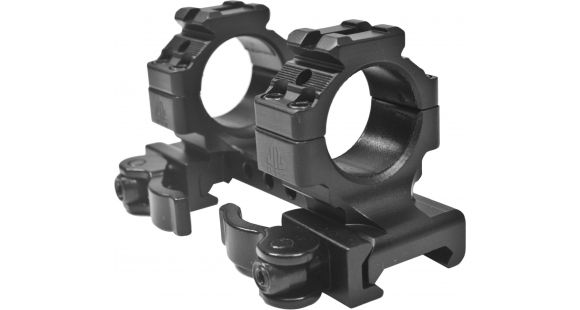 Image of Leapers UTG Integral QD 1in Ring 2 Slot 35mm High 70mm Picatinny Mount M1B35070R2