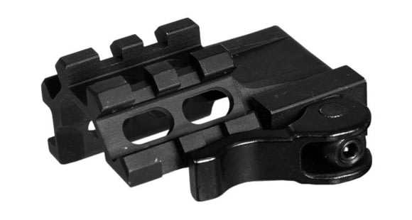 Image of Leapers UTG LE Rated Quad-Rail/2 Slot Angle Mount w/Integral QD Lever Lock System MAQ022255