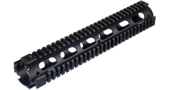Image of Leapers UTG Pro Model 4-15 Rifle Length Quad Rail System - Black MTU003
