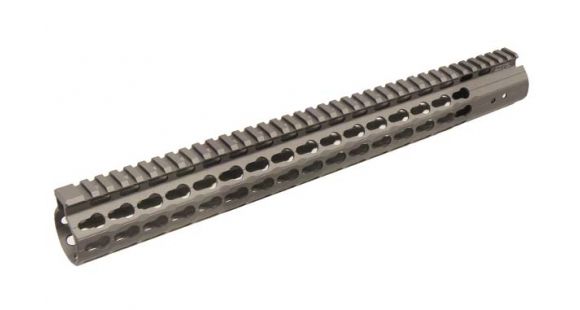 Image of Leapers UTGPRO AR15 15in. Keymod FreeFloat Handguard-GunMetal Grey Cerakote MTU019SSKM