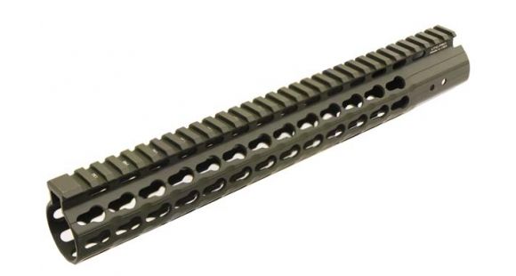 Image of Leapers UTGPRO AR15 15in. Keymod FreeFloat Handguard-OD Green Cerakote, OD Green MTU019SSKG