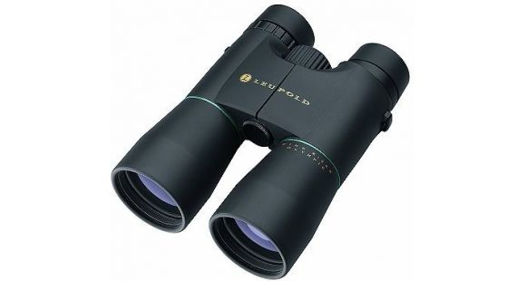 Image of Leupold Green Ring Olympic 10X50mm Wind River Roof Prism Black Binoculars 54205