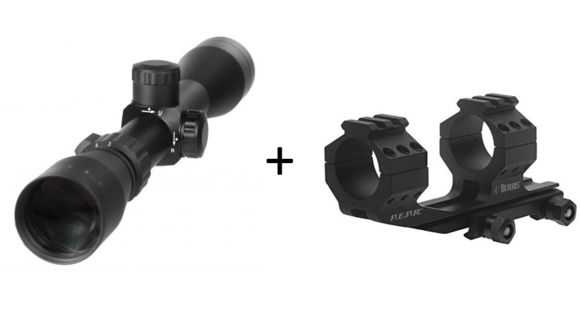 Image of Leupold 3-9x40 Mark AR Dulplex Rifle Scope 67165 w/ Burris AR-PEPR Scope Mount, 1in 410343