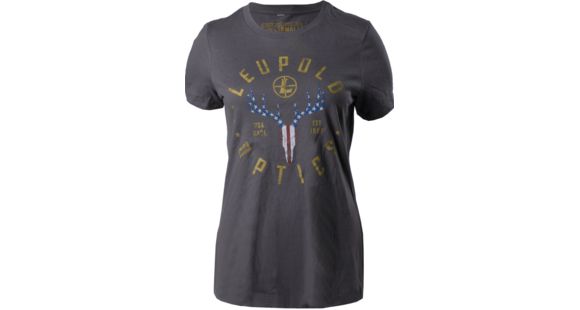 Image of Leupold American Whitetail Premium Tee - Women's, Grey, M, 179150