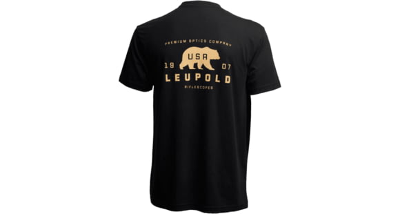 Image of Leupold Bear Badge Graphic T-Shirt, Large, Black, 186483