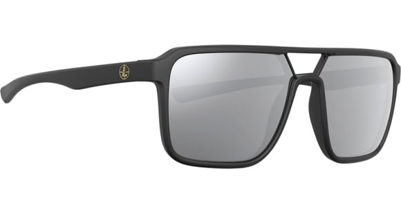 Image of Leupold Bridger Sunglasses, Matte Black Frame, Shadow Gray Flash Lens, 182672