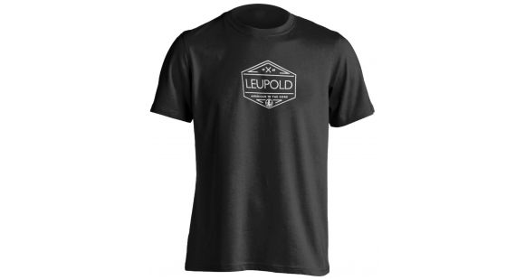 Image of Leupold CORE Badge Premium Short Sleeve Shirt - Men's, Cotton/Poly Blend, Black, 3XL, 175165